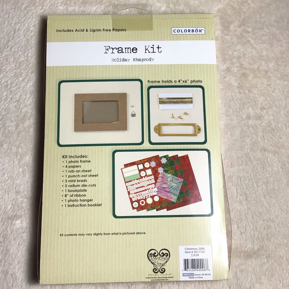 Colorbök Holiday Rhapsody Frame Kit - Picture 2 of 2